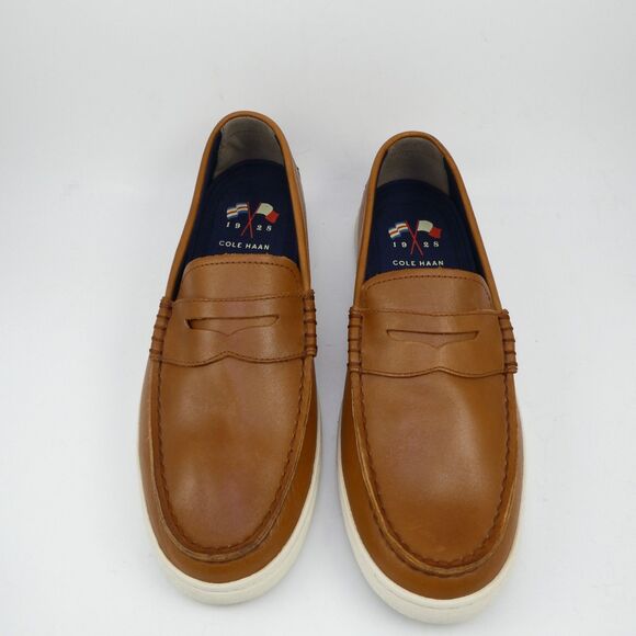 Cole Haan Grand.Os Men\'s US 10.5 Brown Leather Nantucket II Loafers C27789 main image 10